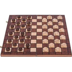 Square – Lady's Game – 100 Field – Wooden Lady's Set – Board 40 x 40 cm