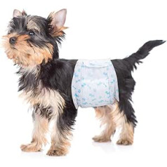 Disposable Dog Nappies Male Wraps - Super Absorbent Soft Male Nappies for Male Dog Marking Problems, Urinary Incontinence