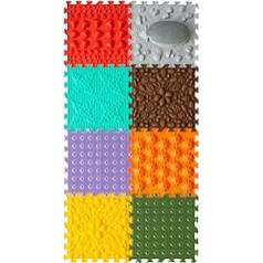 ORTO NATURE Puzzle Sensory Floor Mat, Massaging, Orthopaedic Play Mat for Children or as Baby Toy, Puzzle Mat for Floor (Hedgehog Here)