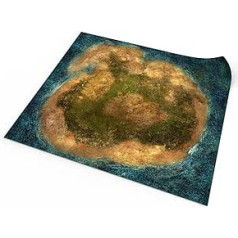 Gumijas paklājiņš cīņas spēlēm Freebooters Likteņa sala 36 x 36 / 91,5 x 91,5 cm