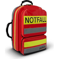 pulox First Aid Backpack Emergency Red Tarpaulin