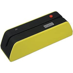 Posunitech Yellow MSR BTX6 USB magnētiskās sloksnes PVC karšu lasītājs Writer Mag datu savācējs