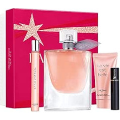 Lancome La Vie Est Belle Estuche parfimērijas ūdens 100 ml + smaržūdens 10 ml + ķermeņa losjons 50 ml + Rimmel Hypnôse 2 ml