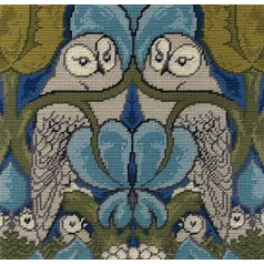 DMC C121K/77 The Owl no Voysey Kissenvorder-Set, Stoff, verschieden, Nicht zutreffend