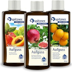 Spitzner Value Набор из 3 ароматизаторов для сауны Fruit Dream Pomegranate Orange, 190 мл каждый