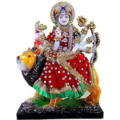 eSplanade Resin Maa Durga Mata Rani Sherawali Murti elka statujas skulptūra (1561APC)