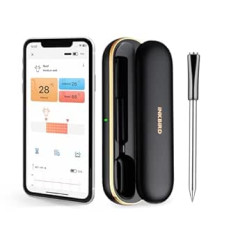 Inkbird gaļas termometrs bezvadu INT-11P-B, grila termometrs Bluetooth ar 91 m lietotnes vadību, IP67 ūdensizturīgs grauzdēšanas termometrs Gaļas termometrs cepeškrāsns grilam BBQ kūpinātāja virtuvei