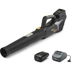 Alpina Battery Leaf Blower ABL 20 Li Kit, for a Well-Groomed Garden, 20 V (4 Ah) Battery, 280 W, Space-saving Removable Tube, Includes Battery and Charger
