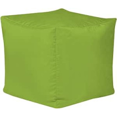 Bean Bag Bazaar Sitzpuff Outdoor „Würfel“, Fußhocker Wasserabweisend, XL Sitzpouf Outdoor, Puff Hocker Groß, Sitzsack Hocker, Sitzkissen