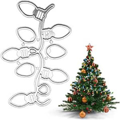 Irikdescia® Embellish Cutting Dies,Christmas Tree Gift Decorating Cutting Dies Unique Decoration Cutting Dies for DIY Scrapbooking Card Gift Making