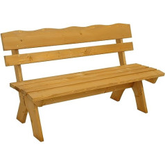 DEGAMO Freital Garden Bench Solid Pine 35 mm Waterproofed 150 cm