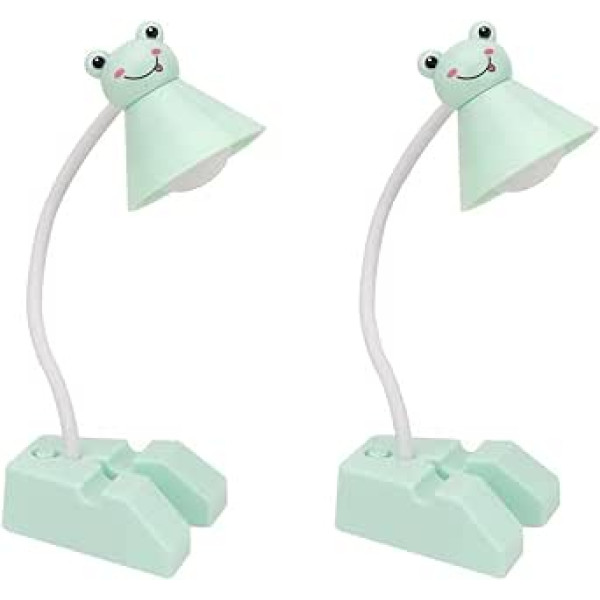 OSALADI Kawaii Room Decor Bērnu multfilmu galda lampa bērniem Jauka galda lampa LED karikatūras lampa lasīšanas gaisma darbiniekam regulējams iepakojums pa 2