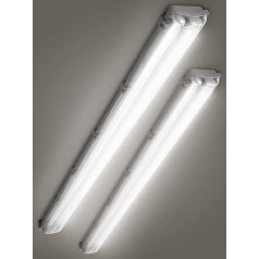 wowspeed Wet Room Light LED 120 cm, 36 W 3600 LM LED dienasgaismas caurule, 4000 K neitrāla baltā pagraba lampa, IP65 ūdensizturīgs griestu gaismas caurule, darbnīcas lampa pagraba garāžas virtuvei