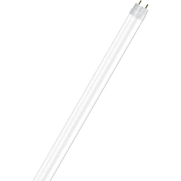 OSRAM LED Tube Substitube Pure ar G13 ligzdu, garums: 1,2 metri, silti balts (3000 K), 15 W, aizstājējs klasiskajām 36 W dienasgaismas lampām, iepakojumā 8