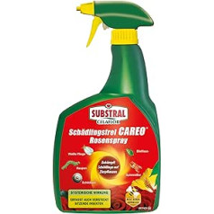 Substral Pest Free Careo Rose Spray pret kaitēkļiem, piemēram, laputīm, zvīņveidīgajām zivīm, miltu bumbiņām, kāpuriem, 800 ml