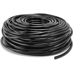 BigKing Irrigation Hose Pipe, 50 m/164 ft 4/7 Drip Irrigation Hose Pipe Flexible Hose for Garden Flower Bed Lawn Agriculture