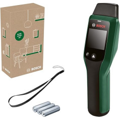 Bosch UniversalHumid Wood Moisture Meter (Precise Results Thanks to Wood Group Selection and LED Traffic Light for Easy Interpretation, in E-Commerce Box)