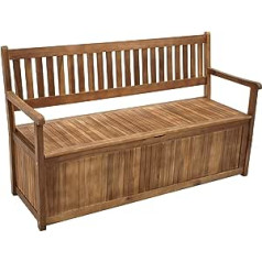 DEGAMO Benita Garden Bench 3-Seater 150 cm Oiled Acacia Wood FSC® Certified