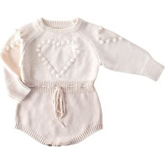 Binggong Kleidung gestrickt Herz Romper Outfits Bodysuit Baby-Winter-Pullover Baby schönen Herbst Girl Boy