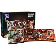 barweer Holmes Flat 221B Baker Street House Building Blocks Set, Architecture MOC Modular Buildings, Ideas Gift Clamping Blocks House for Adults, Compatible with Lego House (1108 Pieces), Pantasy