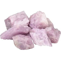 Amogeeli Kunzite neapstrādāti akmeņi minerāli akmeņi dārgakmeņi kristāli dziedinošie akmeņi Reiki meditācijai, Wicca, dārza dekoratīvie akmeņi, 460 g