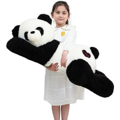 Aiuidun lielās pandas plīša rotaļlieta Lācītis Plīša rotaļlieta Jauka, liela Panda, mīksts apskaušanas spilvens bērniem, draudzenes miega spilvena dāvana (100 cm/39,3 collas)