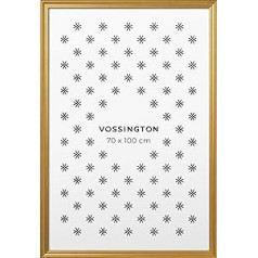 Vossington Picture Frame 70 x 100 cm Gold Baroque Decorative Mix of Traditional and Modern Design Antique Poster Frame Large Frame for 1 Picture or Puzzle in the Format 70 x 100 cm (100 x 70 cm)