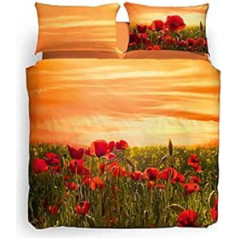 Bettbezug Poppy Doppelbett Caleffi Kollektion Carmassi Marco (1 maiss 255 x 200 + Klappe + 2 Kissenbezüge cm.50 x 80 + 1 Spannbettlaken uni cm.180 x 20