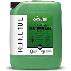 bio-chem Solar and PV Photovoltaic Cleaner - 10 Litre Concentrate - Dilutable up to 1:20 - Deep Effective and Gentle on Materials - Made in Germany