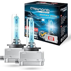 Diamond Vision 2 x D3S 35W 42V 8000K Diamond Vision HID Bi Xenon spuldzes Whitevision White Super Bright lāzera komplekts Nightbreaker Extreme Vision Ultra Blue Hyper Duobox gāzizlādes lampa PK32d-5