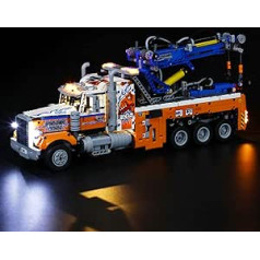 Briksmax LED apgaismojuma komplekts Lego Technic lieljaudas evakuatoram - saderīgs ar Lego 42128 celtniecības bloku modeli - bez Lego komplekta