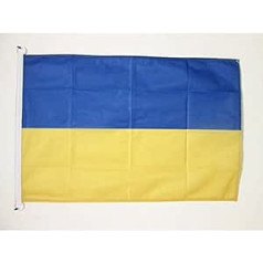 Az Flag Ukrainas karogs 150 x 90 cm - UKRAINAS karogs 90 x 150 cm izmantošanai ārpus telpām - augstākās kvalitātes karogi