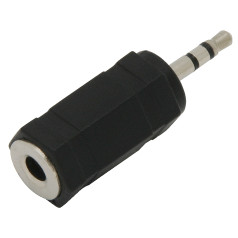 2207# Jack adapteris: 2,5 spraudnis-3,5 ligzda, plastmasas stereo