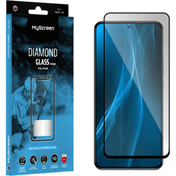 Myscreen DIAMOND GLASS LITE edge FULL GLUE melns aizsargstikls Samsung Galaxy S23 FE