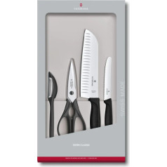 Šķēru komplekts, 4 gab., melns, Victorinox Swiss Classic 6.7133.4G