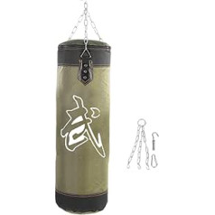 DEWIN Empty Kick Sandbag, пустой тренировочный мешок с песком для бокса и каратэ, доступны 4 размера (60 см, зеленый)
