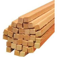 Cotton Candy Sticks Wooden Square Sticks for Cotton Candy, Diameter 4 mm, Length 40 cm (100)