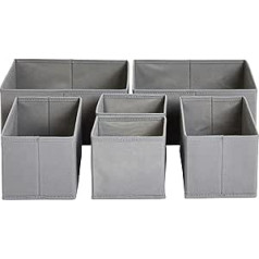 Amazon Basics clothes drawer organisers, set of 6.