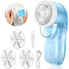 bubbacare Lint Remover, Electric Lint Remover with USB, Updated Portable Fabric Shaver for Clothes, Sweaters, Furniture, Wool, Carpets