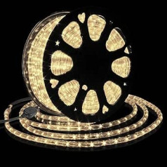 Forever Speed 50 m LED gaismas caurule Fairy Lights cauruļu josla āra un iekštelpu silti balti 1800 LED