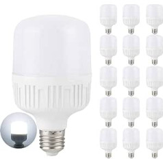 Mengjay LED E27 Cool White 1800 lm LED 175 W kvēlspuldzes vietā, E27 spuldzes Spuldzes Spuldzes gaisma, maiņstrāva 220 V, nemirgo, nav aptumšojams, iepakojumā 15