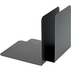 Alco-Albert 4302-11 Pair of Metal Bookends 130 x 140 x 140 mm Black