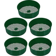 BESTonZON 5pcs Garden Puzzle Sieve Garden Sieve for Ground and Stones Strainer for Garden Plastic Garden Mesh Gardening Sifter