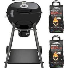 Outdoorchef KS0940 Kensington 570 C kokogļu tējkanna bārbekjū + Tom Coco kokogļu brikešu iepakojums pa 2