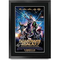 HWC Trading A3 FR Galaxy Guardians of the Galaxy 1 Kriss Prats un Cast Gifts Drukāts plakāta autogrāfa attēls filmu piemiņlietas faniem — A3 ierāmēts