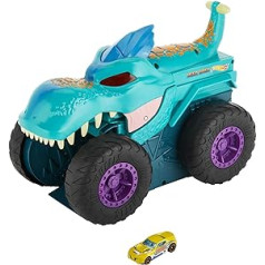 Hot Wheels Monster Truck Mega Wrex, 'Eats and Digests' Hot Wheel automašīnas, ar apgaismojumu un skaņu, automašīnu rotaļlieta, rotaļlieta no 4 gadiem, GYL13