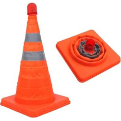 ProPlus 2 x Safety Cones with LEDs Foldable Traffic Traffic Cones Cones Warning Cone Pylon Cone Safety Traffic Cone Warning Traffic Cones