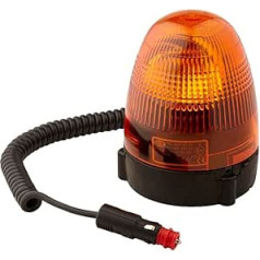 HELLA 2RL 007 337-021 Halogen-Rotating Beacon - KL Rotafix - 12V - Yellow - Magnet Mount - Yellow - Cable: 2500mm - Plug: DIN ISO 4165