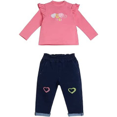 Guess Baby Girl T-krekls un džinsu komplekts, Mist Pink