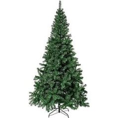 THE TWIDDLERS 6 Feet/180 cm Premium Artificial Green Christmas Tree with 600 Branches and Solid Metal Stand